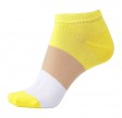 Korte ankelstrømper fra Socks CPH - Gul Striber str. 36-39