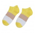 Korte ankelstrømper fra Socks CPH - Gul Striber str. 36-39