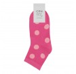 Korte ankelstrømper fra Socks CPH - Pink Dot