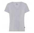 Bambus t-shirt med v-hals, dame, JBS of Denmark, grå, str. small