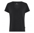 Bambus t-shirt med v-hals, dame, relaxed fit, JBS of Denmark, sort, str. small
