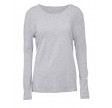 Langærmet bambus t-shirt, dame, JBS of Denmark, grå, str. XL