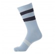 Socks CPH herrestrømper med brede striber, støvet blå, str. 40-44