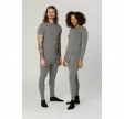 Leggings i merinould, dame, Coastland of Denmark, grå, str. Medium