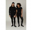 Leggings i merinould, dame, Coastland of Denmark, sort, str. XS