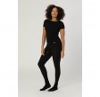 Leggings i merinould, dame, Coastland of Denmark, sort, str. XL