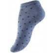 Ankelstrømper Damer 4-pak, Blå - Str. 35-38