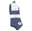 Ankelstrømper Damer 4-pak, Blå - Str. 39-42