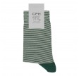 Bomulds Strømpe fra Socks CPH - Grøn Striber str. 36-39
