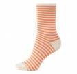 Bomulds rullestrømpe fra Socks CPH - Orange Striber str. 36-39