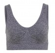 Decoy BH-top med brede stropper, grå, str. small