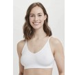 Decoy BH-top med smalle stropper, hvid, str. XS