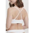 Decoy BH-top med smalle stropper, hvid, str. XS