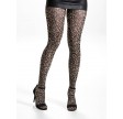 Decoy Leopard Fashion Strømpebukser Golden 70 Denier - Str. XL