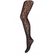 Decoy Leopard Strømpebukser Sort 20 Denier - Str. XL
