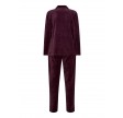 Velour Hjemmesæt fra Decoy, Bordeaux Rød str. 3X-Large