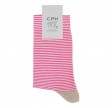 Bomulds Strømpe fra CPH Sock Company - Pink Striber str. 36-39