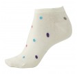 Korte ankelstrømper fra Socks CPH - Creme Tivoli Dot str. 36-39