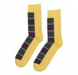 Socks CPH herrestrømper med tern, gul, str. 45-48