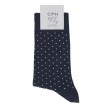 Herrestrømper med prikker, navy, CPH Sock Company, str. 40-44
