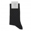 Herrestrømper med prikker, sort, CPH Sock Company, str. 45-48
