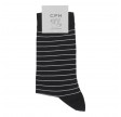 Herrestrømper med striber, sort, CPH Sock Company, str. 45-48