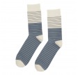 Socks CPH herrestrømper med striber, blå / hvid, str. 40-44