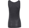 JBS of Denmark top wide strap i uld, bambus & silke, mørkegrå melange - Medium