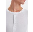 JBS Original Langærmet T-shirt med knapper, Hvid str. 3X-Large