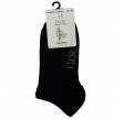 Korte Kilde Bambus Komfort- og Diabetesstrømper, Sort - Str. 35-38