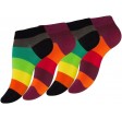 Ankelstrømper Damer 4-pak Rainbow - Str. 35-38