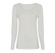 Langærmet uld T-shirt til damer, JBS of Denmark, ivory, str. XL