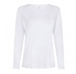 Langærmet bambus t-shirt, dame, JBS of Denmark, Hvid, str. XS