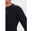 Langærmet t-shirt i 100% merino uld til mænd, JBS, sort