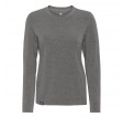 Langærmet t-shirt i merinould, dame, Coastland of Denmark, grå, str. medium