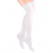 Over-Knee Bomulds Damestrømper - Hvid str. 35-37