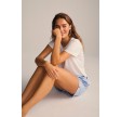 Bambus Pyjamas Shorts, Dame, Lyseblå, JBS of Denmark, Str. Small