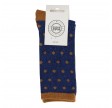 Socks CPH Damestrømpe - Dot Navy med glitter