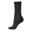 Socks CPH Damestrømpe - Dot Sort med glitter