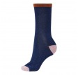 Socks CPH Damestrømpe - Navy med glitter