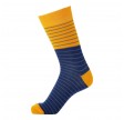 Socks CPH herrestrømper med striber, blå / orange, str. 45-48