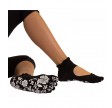 Sorte Yoga & Pilates Anti-Slip Tåstrømper Str. 35-38
