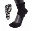Sorte Yoga & Pilates Anti-Slip Tåstrømper Str. 35-38