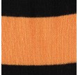 Sort og Orange stribede strømper - Str. 39-42