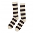 Socks CPH tennissokker til mænd, stribede, råhvid / mørkebrun, str. 45-48