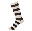 Socks CPH tennissokker til mænd, stribede, råhvid / mørkebrun, str. 45-48