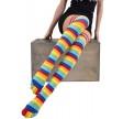 ToeToe Essential Over Knee Stribede, Rainbow - str. 35-46