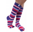 ToeToe Toesocks Essential Mid-Calf Lilla Striber