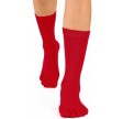 ToeToe Essential Tåstrømper Mid-Calf Rød Str. 35-46