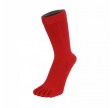 ToeToe Essential Tåstrømper Mid-Calf Rød Str. 35-46